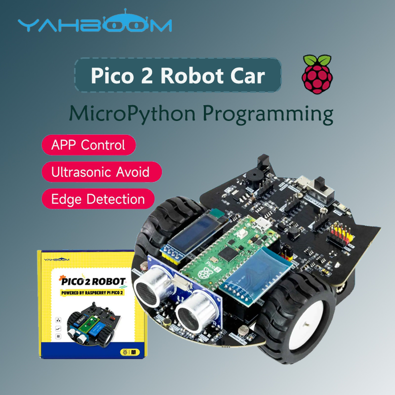 Raspberry Pi Kit - Yahboom Raspberry Pi Pico 2 Roboter-Car-Kit,