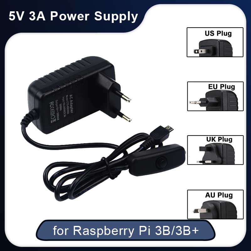 Pi Power Supply - 5V 3A Raspberry Pi 3 Modell
