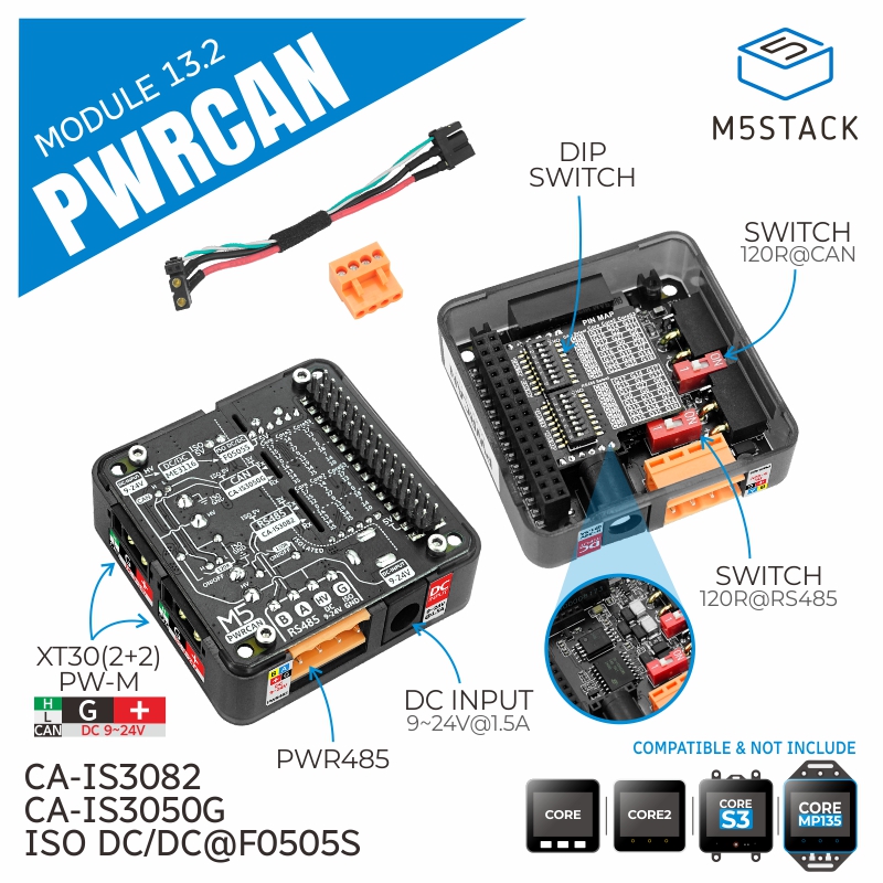 Pi Camera Module - M5Stack Offizielles PWRCAN 13.2-Modul mit isoliertem