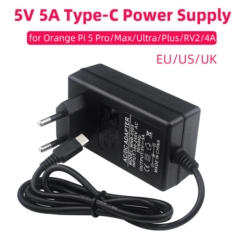 Pi Power Supply - Orange Pi 5V 5A Netzteil Typ-C-Schnittstelle