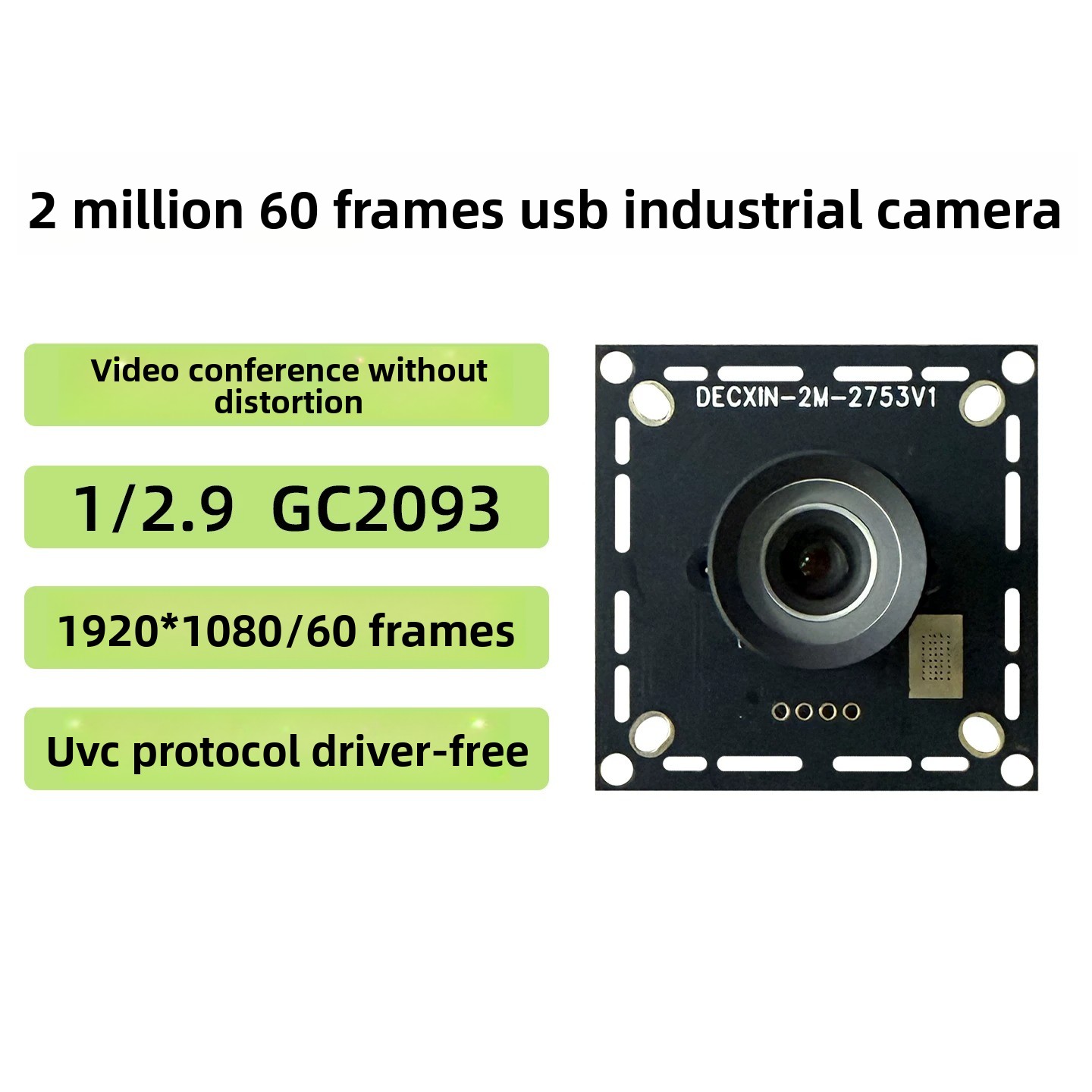 Pi Camera Module - GC2093 Modul 2MP USB-Kamera 60fps 1080P
