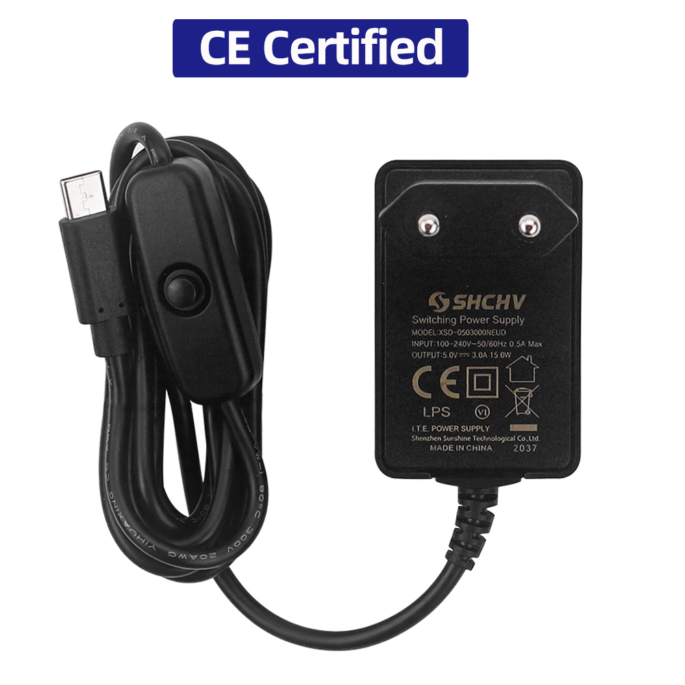 Raspberry Pi 5 V 3 A Netzteil  – Pi Power Supply Bewertung und Preis