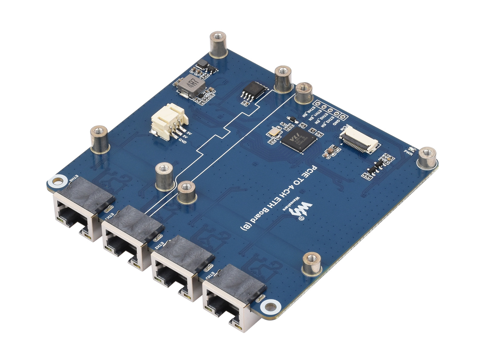 Waveshare PCIe TO 4-Kanal Giga – Raspberry Pi 4 Bewertung und Preis