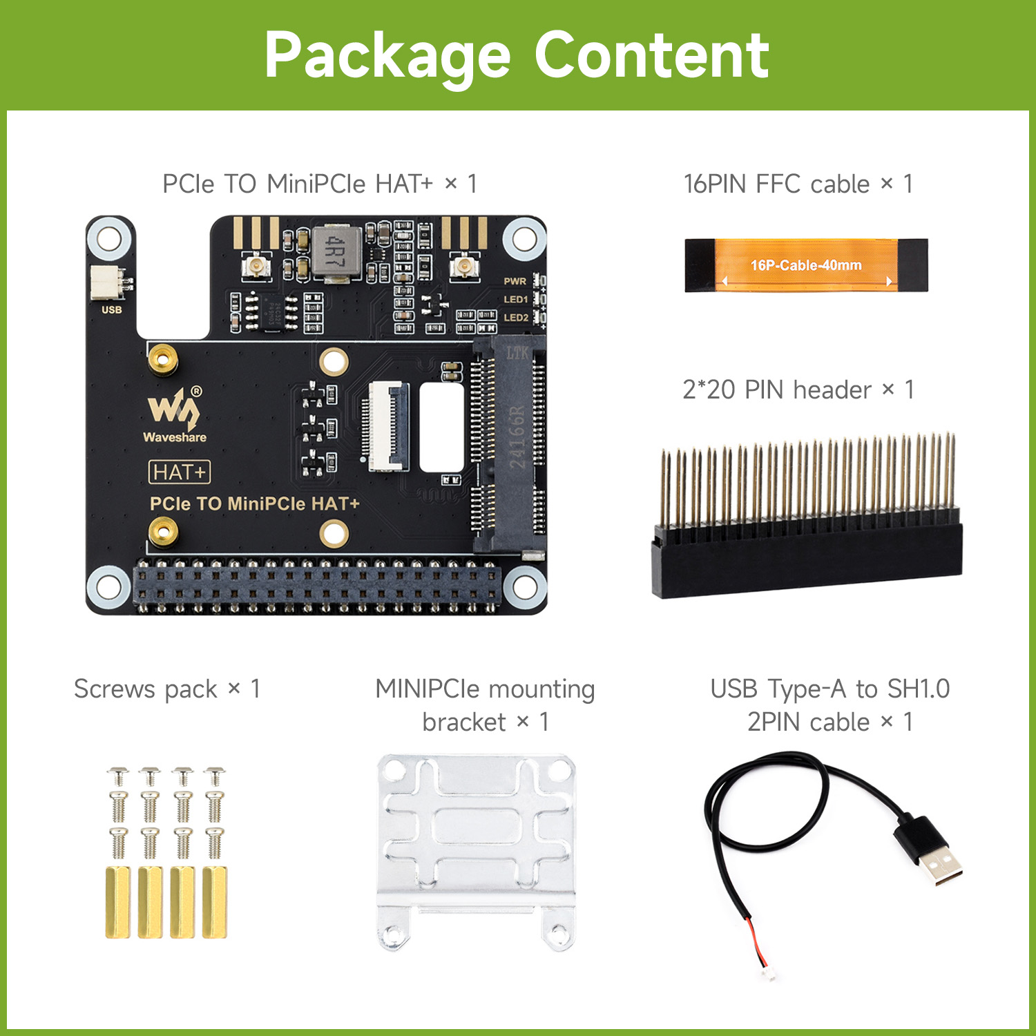 Waveshare PCIe-auf-MiniPCIe-Ad – Raspberry Pi 5 Bewertung und Preis