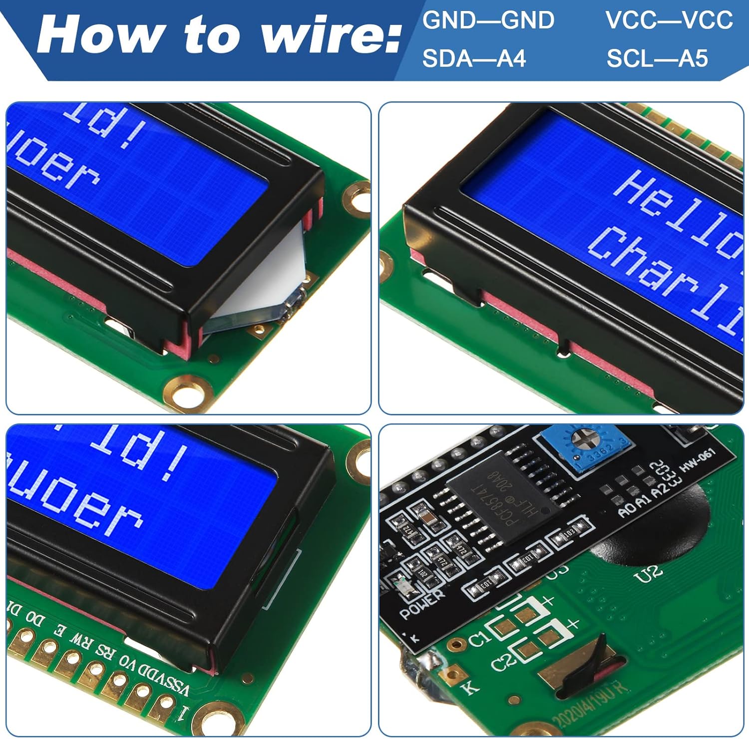 1 Set 1602 LCD 20*4 Blauer Bil – Raspberry Pi 4 Bewertung und Preis