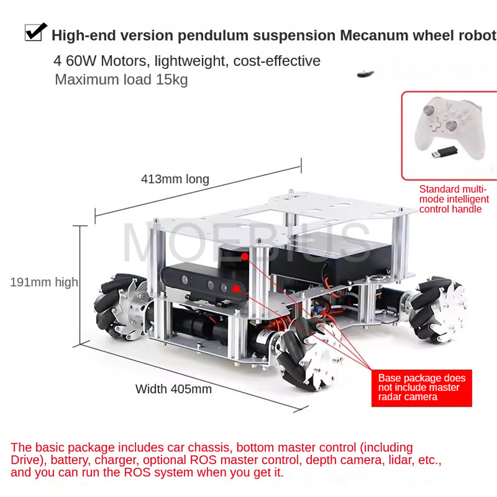 ROS2 Autopilot Mecanum-Rad-Rob – Raspberry Pi 5 Bewertung und Preis