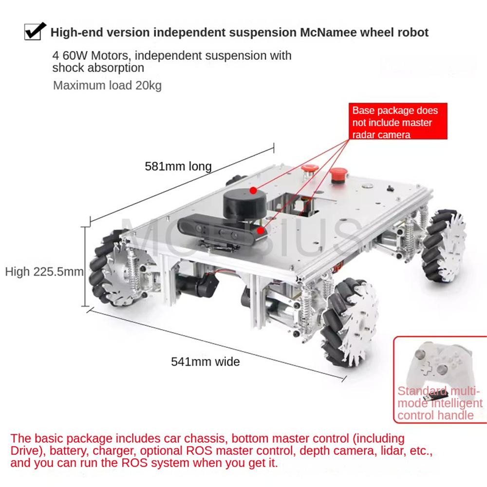ROS2 Autopilot Mecanum-Rad-Rob – Raspberry Pi 5 Bewertung und Preis